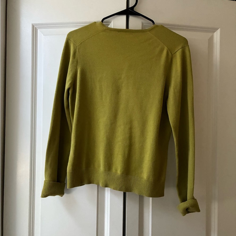 Olive Green Land’s End Cardigan - Picture 5 of 5